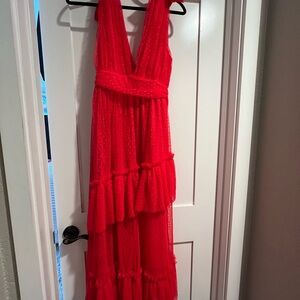 Elegant Red Evening Dress